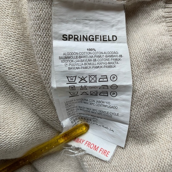 Unisex cotton long sleeved argyle sweater - Picture 7 of 10